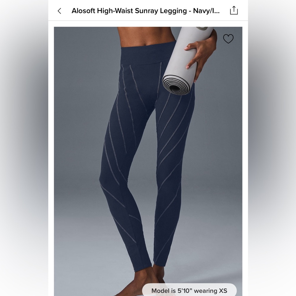 Alosoft Sunray legging navy xs